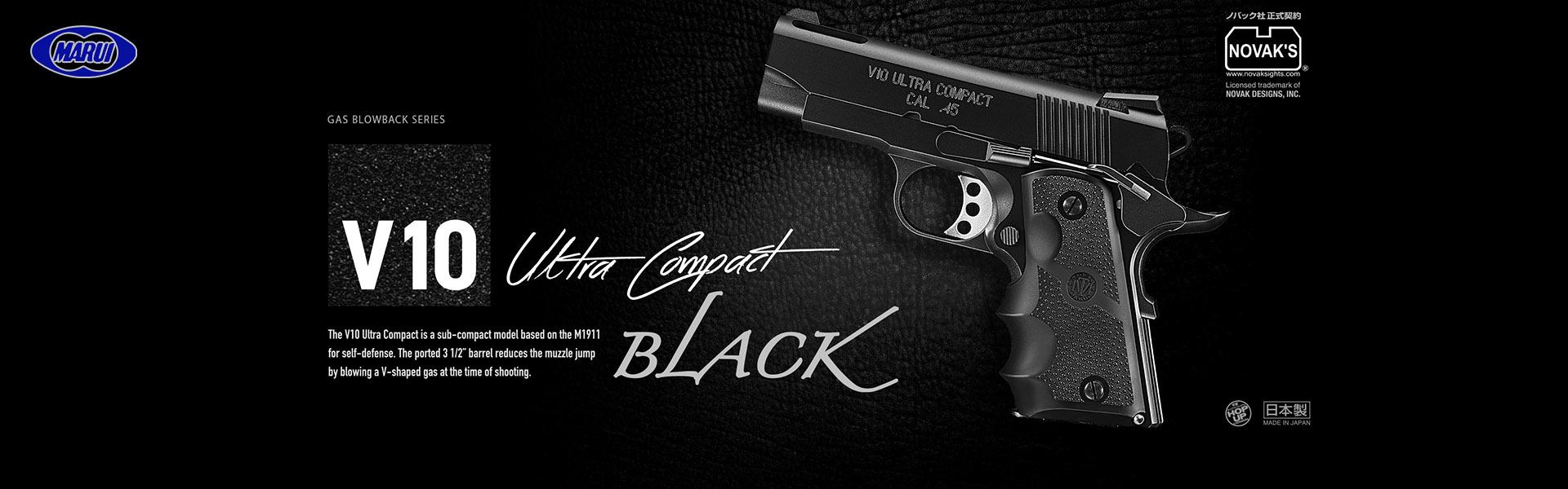 V10 Ultra Compact Pistol GBB Black